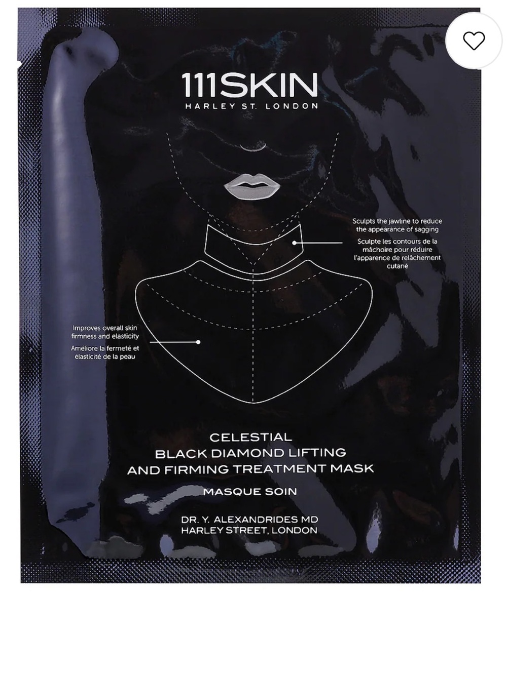 111SKIN Celestial Black Diamond Lifting & Firming Treatment Mask set of 2 masks